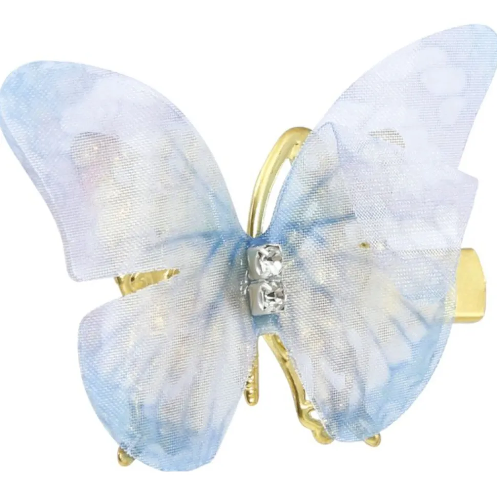 Haarclips Schmetterlinge, 5 cm, 6 Stück