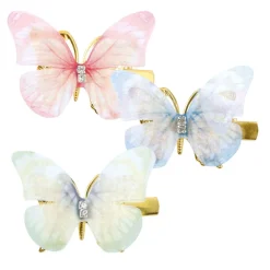 Haarclips Schmetterlinge, 5 cm, 6 Stück
