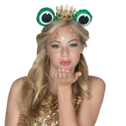 Haarreif Froschkönig mit Krone