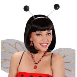 Haarreif Glitter-Antenne, schwarz