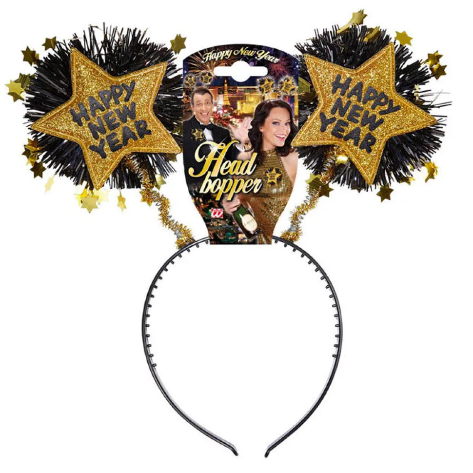 Haarreif Happy New Year, gold