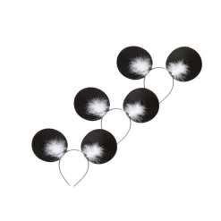 Haarreif Mausohren, mit Marabou, 12er