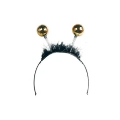 Haarreif / Tiara mit Discokugel, gold