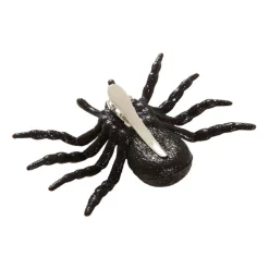 Haarspange Glitter Spinne, schwarz