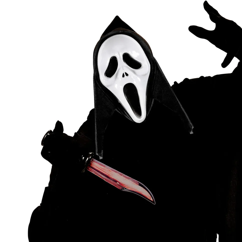 Halloween Maske mit Kapuze Screaming Ghost