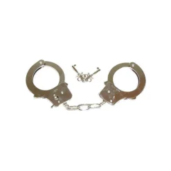 Handschellen aus Metall mit Schlüssel