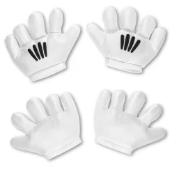 Handschuhe, Cartoon, weiß, one size