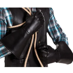Handschuhe Cowboy / Biker, schwarz