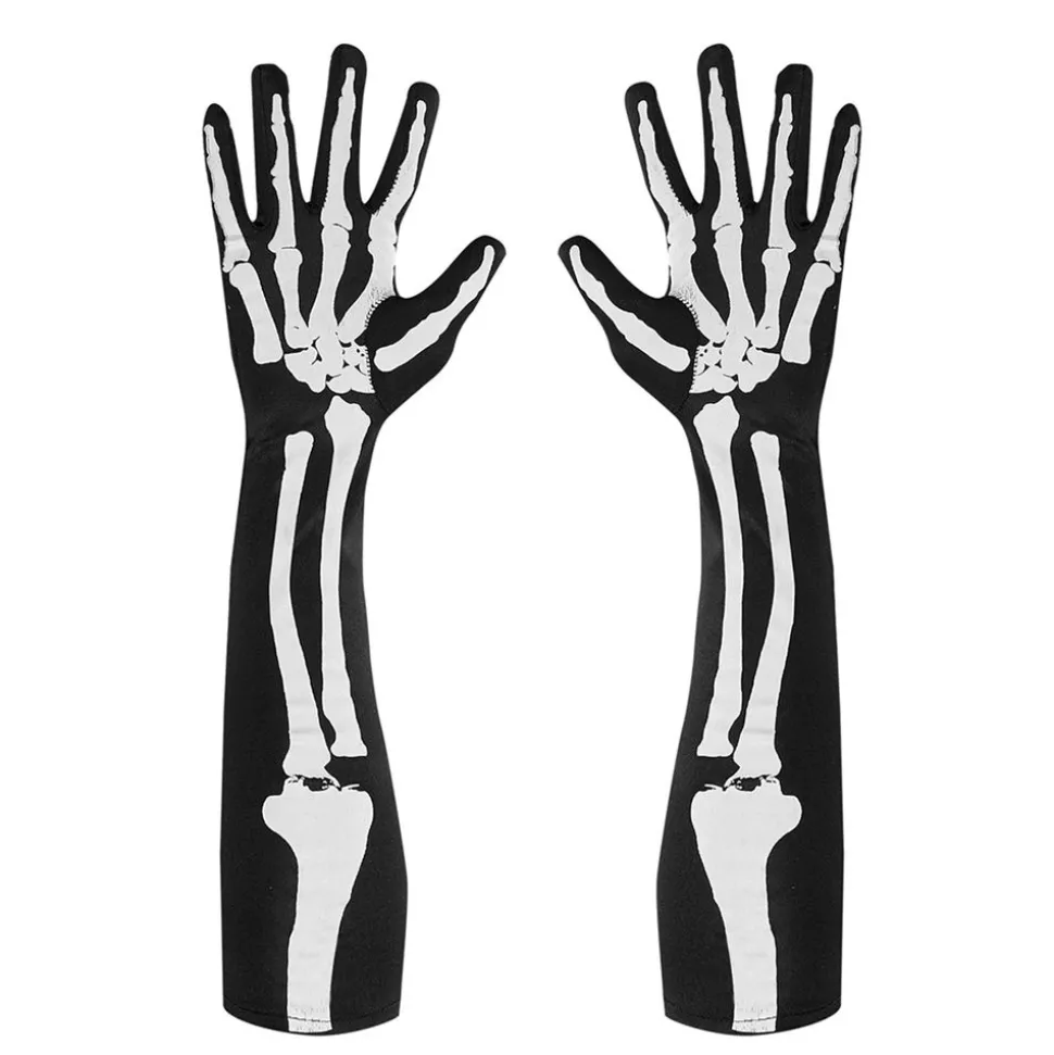 Handschuhe Langarm-Skelett