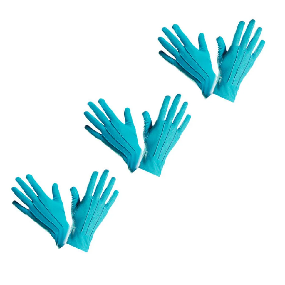 Handschuhe, türkis, one size, 12 Stück