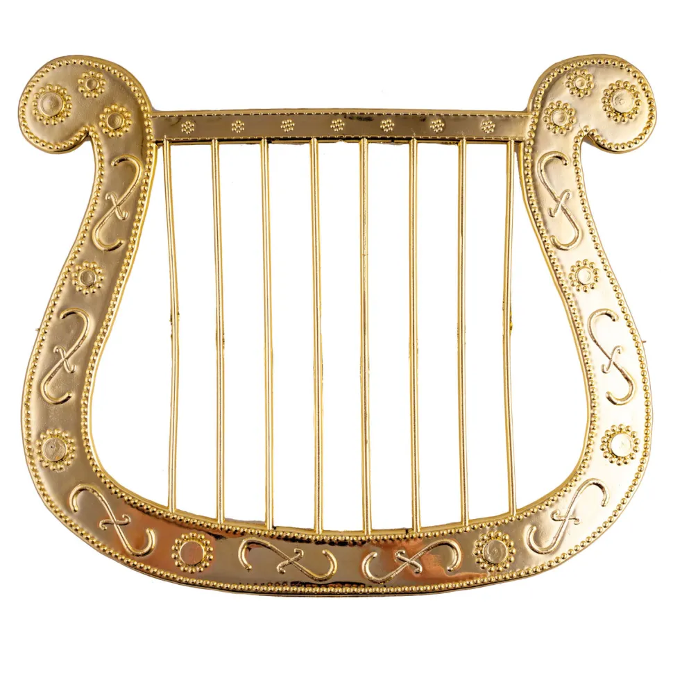 Harfe, gold, ca. 25 x 30 cm