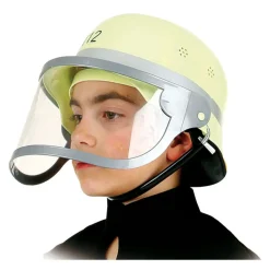 Helm Feuerwehr mit Visier für Kinder, gelb