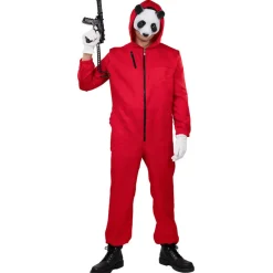 Herren-Kostüm Bankräuber Overall, bis 190 cm