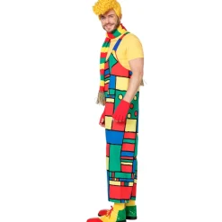 Herren-Kostüm Clown-Latzhose, Gr. 50-52