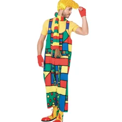 Herren-Kostüm Clown-Latzhose, Gr. 50-52