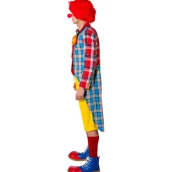 Herren-Kostüm Frack Patchwork Clown, Gr. 48-50