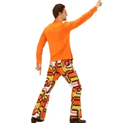 Herren-Kostüm Hemd, orange, Gr. S-M