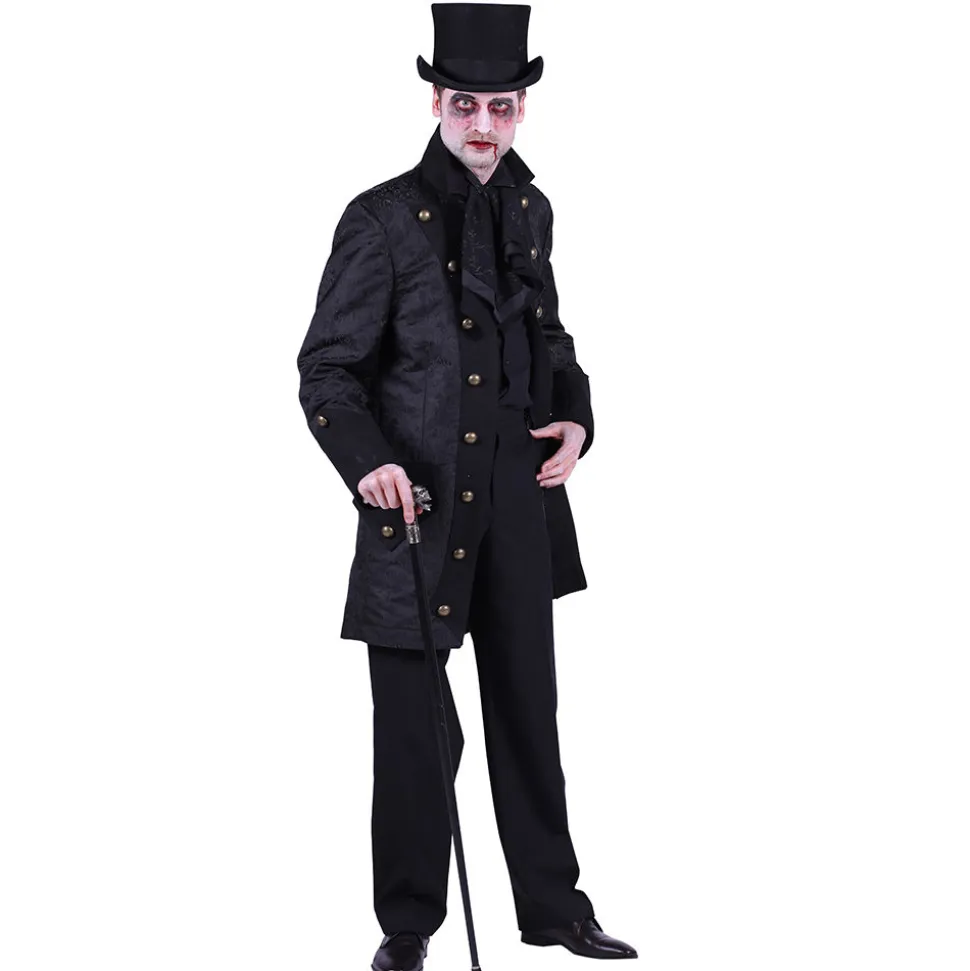 Herren-Kostüm Jacke Gothic Lord, schwarz, Gr. S