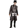 Herren-Kostüm Jacke Spectre, schwarz mit Krawatte, Gr. S