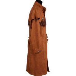 Herren-Kostüm Jacke Wildwest, braun, Gr. S, Westernmantel