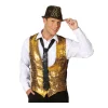 Herren-Weste Pailletten, gold, Gr. 48-50