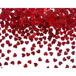 Herzkonfetti Metallic – Rot – 5mm – 30 g