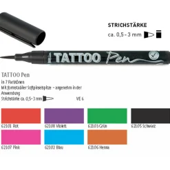 HOBBY LINE Tattoo Painter, Rot