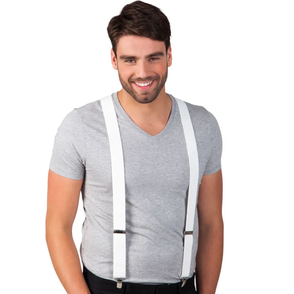 Hosenträger Basic unisex, weiß