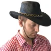 Hut Cowboy Bill schwarze Lederoptik PREISHIT