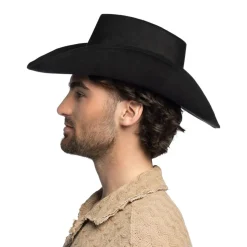 Hut Cowboy Bronco, Einheitsgröße, Schwarz