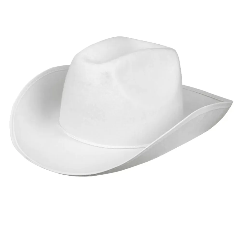 Hut Cowboy Classic Color aus Filz, weiß