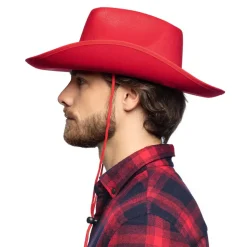 Hut Cowboy Classic Color aus Filz, rot