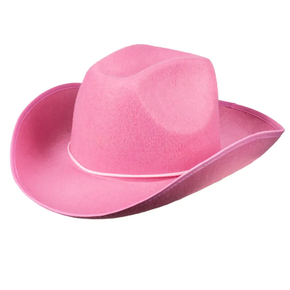 Hut Cowboy Classic Color aus Filz, pink