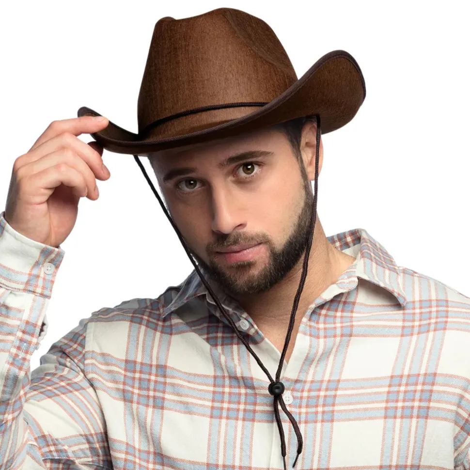 Hut Cowboy Classic Color aus Filz, braun