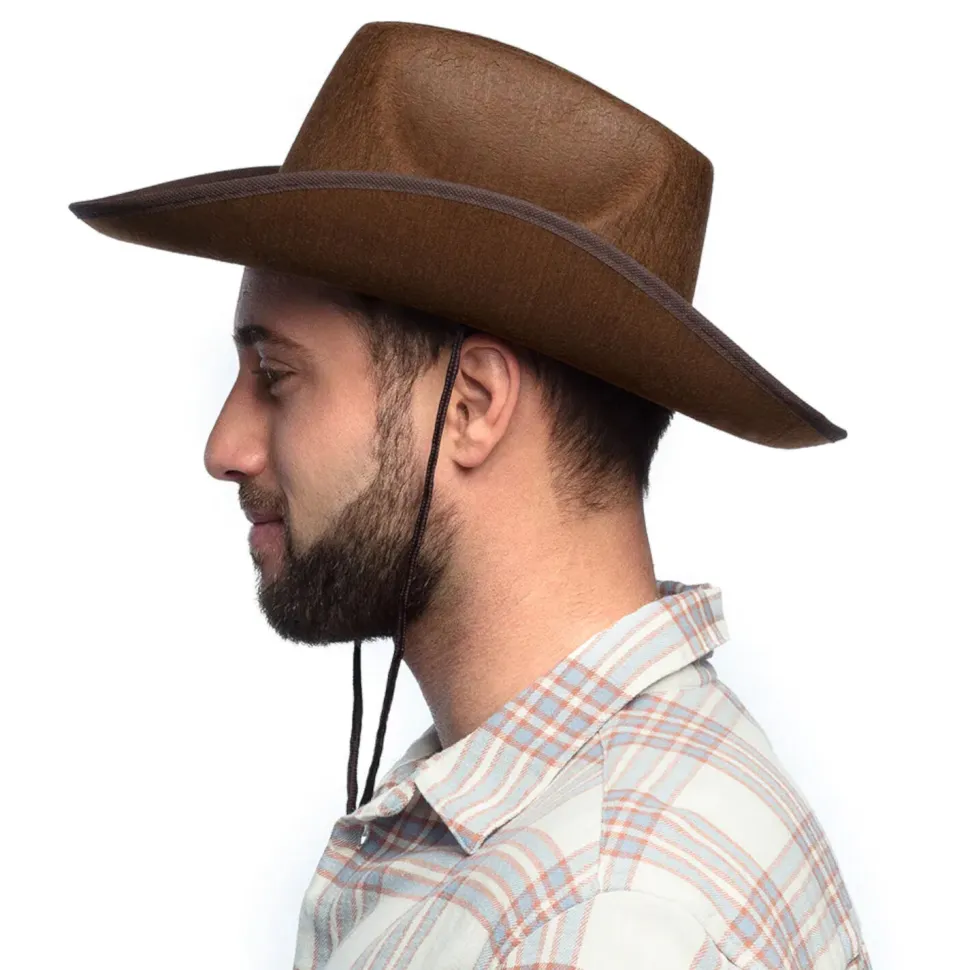 Hut Cowboy Classic Color aus Filz, braun