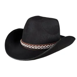 Hut Cowboy junior, schwarz, für Kinder