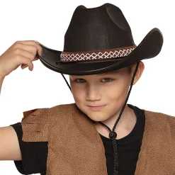 Hut Cowboy junior, schwarz, für Kinder