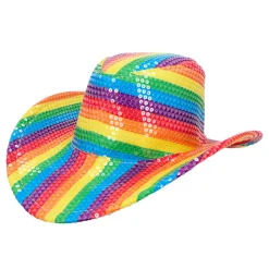 Hut Cowboy Pride, Einheitsgröße, Regenbogen