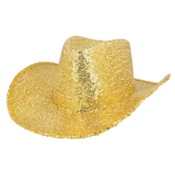 Hut Cowboy Rodeo Party, mit Pailletten, Einheitsgröße, Gold