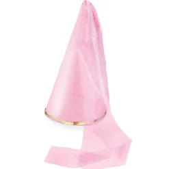 Hut Fee für Kinder mit Schleier, rosa