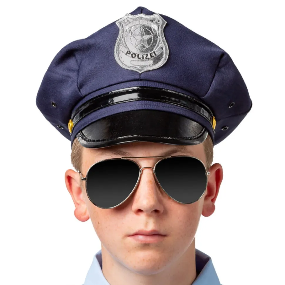 Hut Kinder-Polizeimütze, blau, KW 56