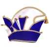 Hut Komiteemütze Prinzenmütze Samt, Deluxe, blau-gold, KW 57