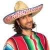Hut Palmblätter-Sombrero mit Stickerei, ca. 52cm