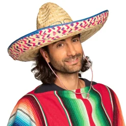Hut Palmblätter-Sombrero mit Stickerei, ca. 52cm