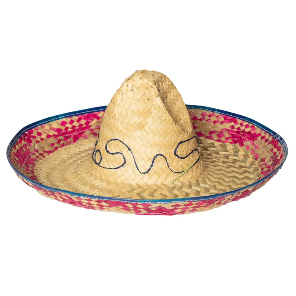 Hut Palmblätter-Sombrero mit Stickerei, ca. 52cm