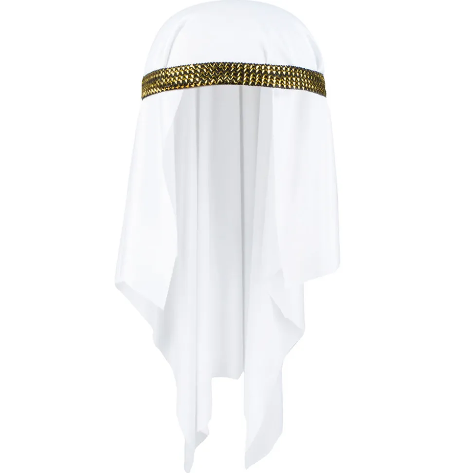 Hut Scheich Abdullah, weiß mit Goldband