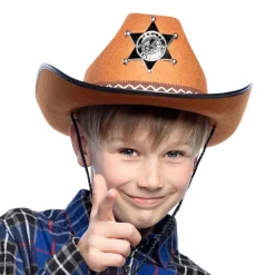 Hut Sheriff für Kinder, braun
