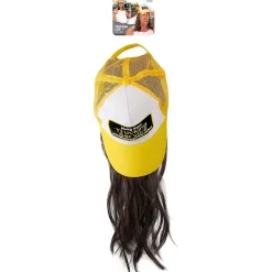 Hut Trucker mit Haar, gelb