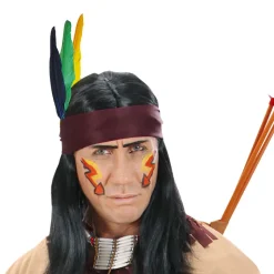Indianerfeder-Set, bunt, 12 Stück
