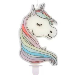 Kerze Einhorn, Rosa, 4.7 x 7.5 cm